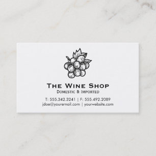 Wine Shop Business Card
