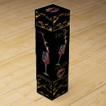 Wine Sips and Sweet Rosey Lips - Marble Pattern Wine Gift Box<br><div class="desc">Wine Sips and Sweet Rosy Lips - Marble Pattern Wine Box. ⭐This Product is 100% Customisable. *****Click on CUSTOMIZE BUTTON to add, delete, move, resize, changed around, rotate, etc... any of the graphics or text or use the fill in boxes. ⭐99% of my designs in my store are done in...</div>