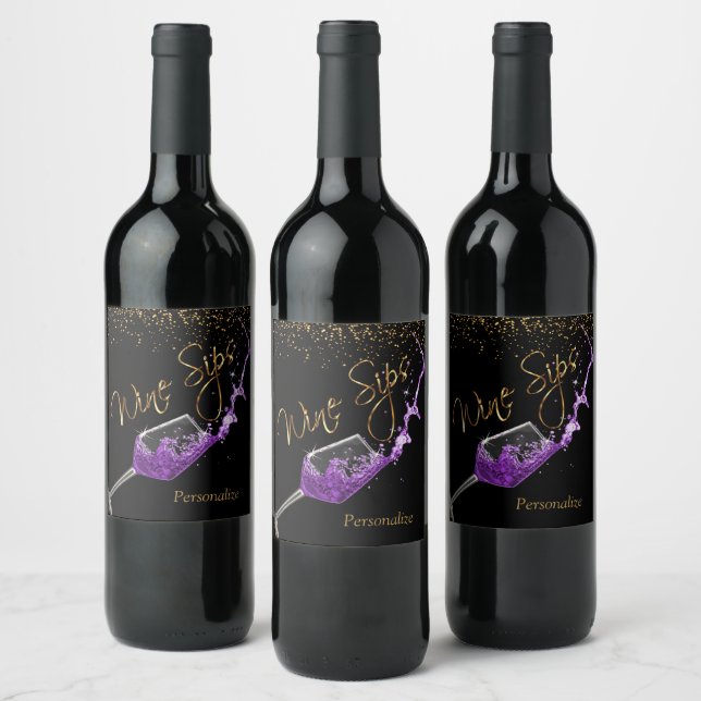 Wine Sips 🍷  - Purple  Label (Bottles)