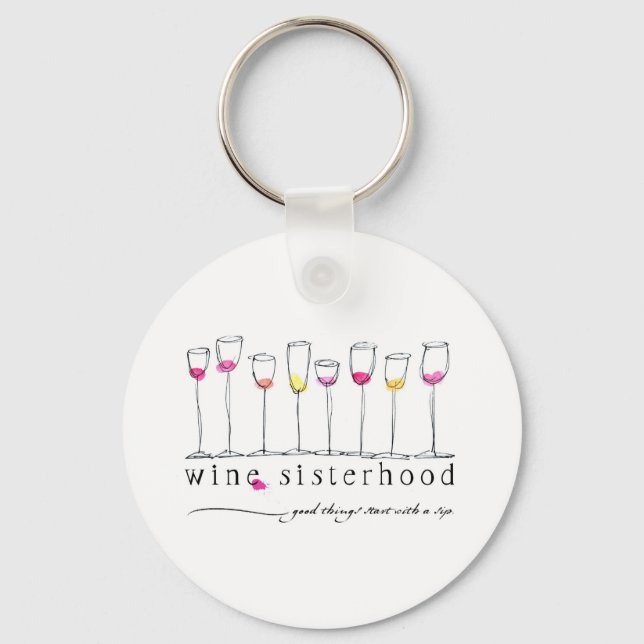 Wine Sisterhood Keychain (Front)