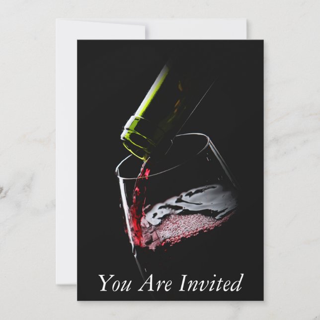 Wine Sommelier Invitation Card (Front)