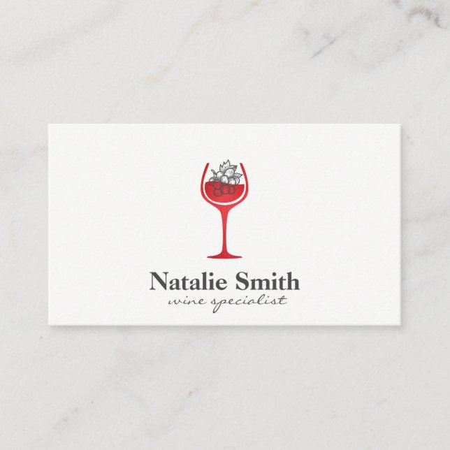 Wine Specialist | Winery Business Card (Front)