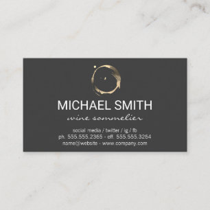 Wine Stain Business Card