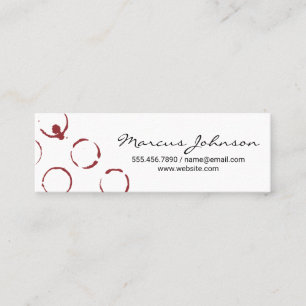 Wine Stain Mini Business Card