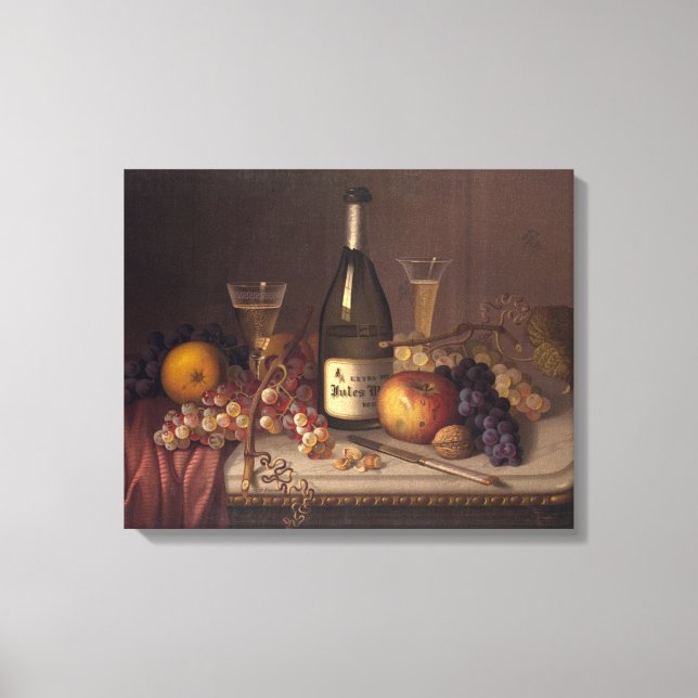 Wine Still Life Canvas Print (Front)