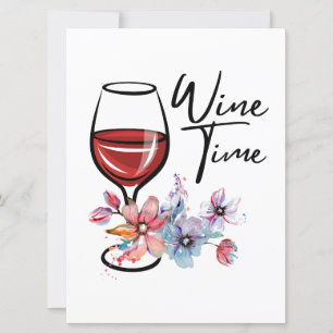 Wine style card for friends
