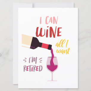 Wine style card for friends