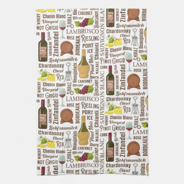 Wine Styles Kitchen Towel (Vertical)