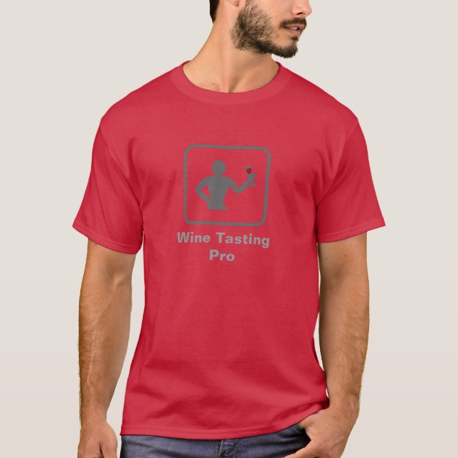 Wine Taster Pro (Grey Logo) T-Shirt (Front)