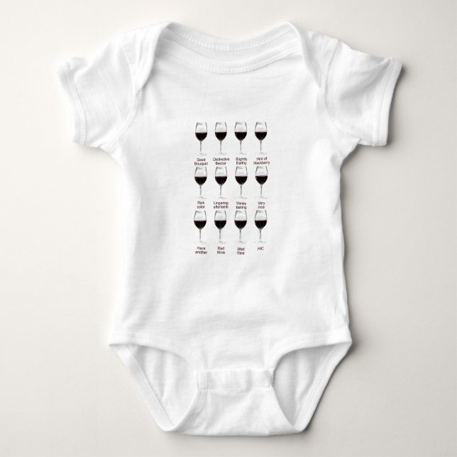 Wine tasting baby bodysuit (Front)