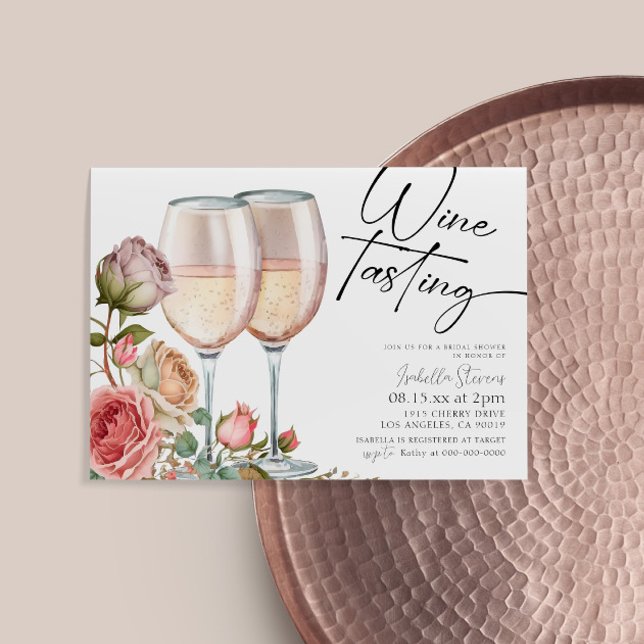 Wine Tasting Bridal Shower Invitation (Creator Uploaded)