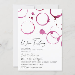 Wine Tasting Bridal Shower Invitation