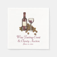 Wine Tasting Cocktail Party Bottle Glass Grapes