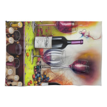 Wine Tasting Colourful Digital Art 