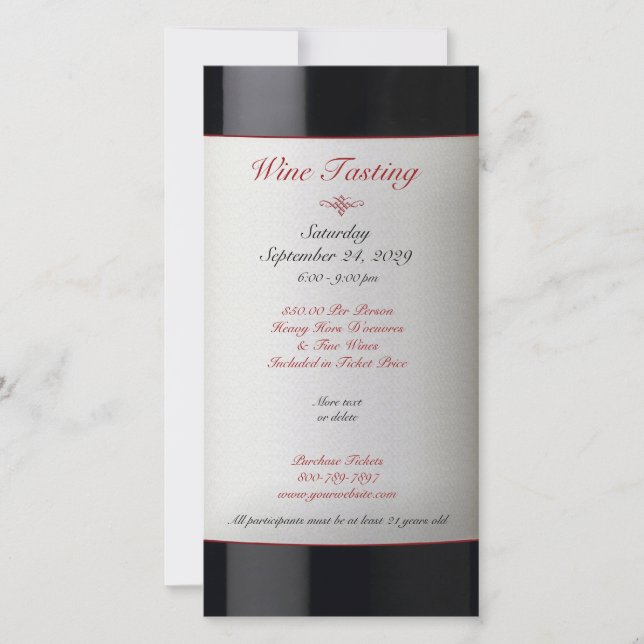 Wine Tasting Event Invitation (Front)