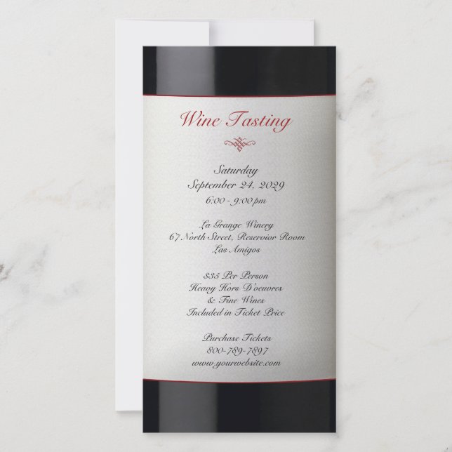 Wine Tasting Event Invitation (Front)