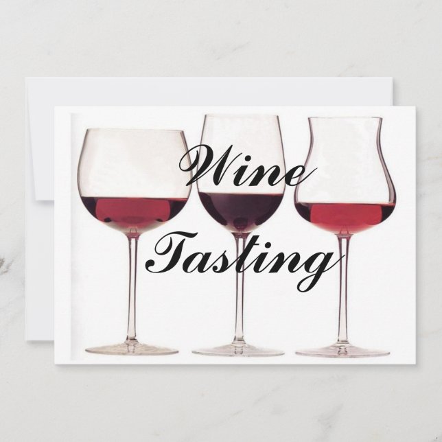 Wine Tasting Event Invitation Personalise (Front)