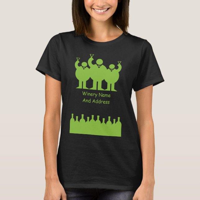 Wine Tasting Event Promotion T-Shirt (Front)