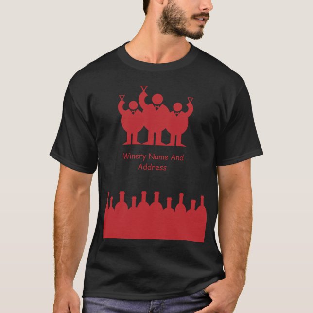 Wine Tasting Event Promotion  T-Shirt (Front)