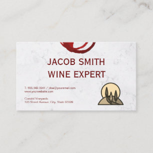 Wine Tasting   Grower   Vineyard Business Card