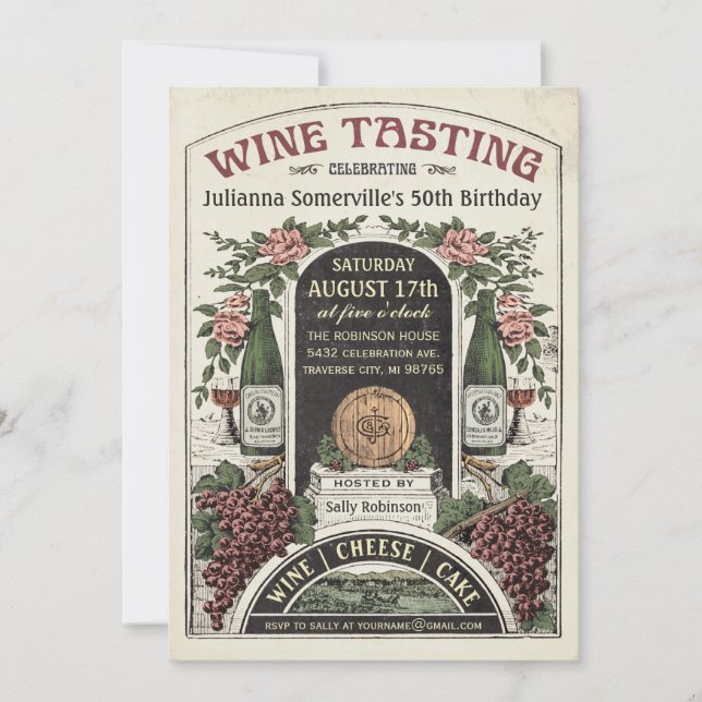 Wine Tasting Invitations v.2 (Front)