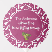 Wine Tasting Party Custom Name Welcome