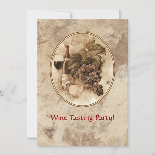 Wine Tasting Party Invitation (Front)