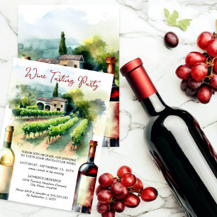 Wine Tasting Party Invitation