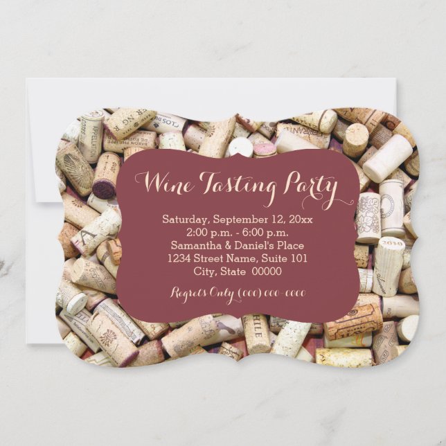 Wine Tasting Party Invitations (Front)
