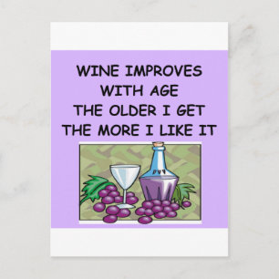 wine tasting postcard