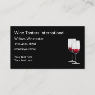 Wine Tasting Services Club Business Card