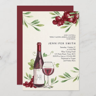 Wine Tasting Shower Invitation Winery Country Barn