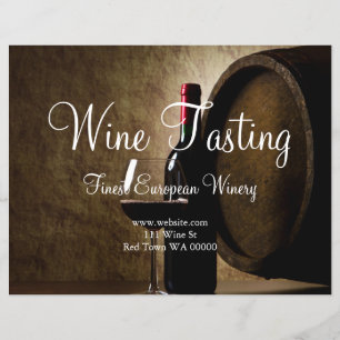 Wine Tasting Winery Flyer Invitation
