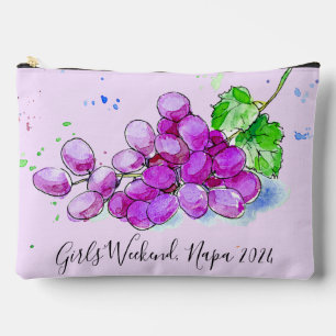 Wine Tasting Winery Vineyard Girls’ Weekend Accessory Pouch