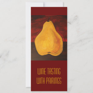 Wine tasting with pairings invitation