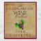 Wine Template Elegant Vintage Purple Grapes Custom