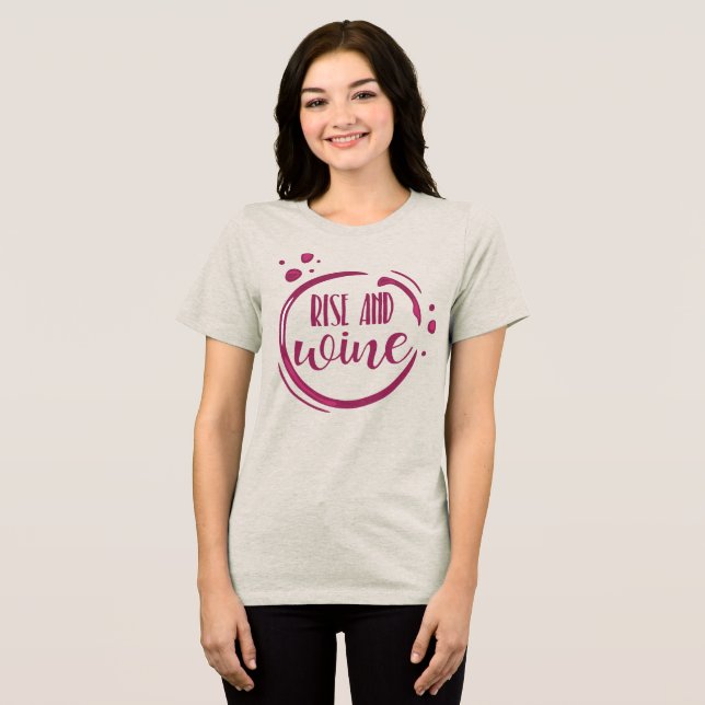 Wine Themed Bachelorette Group Tri-Blend Shirt (Front Full)