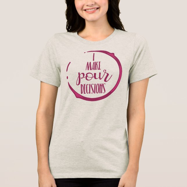 Wine-Themed Bachelorette Group Tri-Blend Shirt (Front)