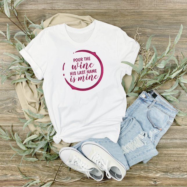 Wine-Themed Bride Tri-Blend Shirt (Wine-themed Bride T-shirt)