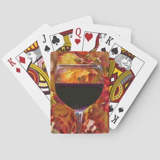Wine Themed Playing Cards (Back)