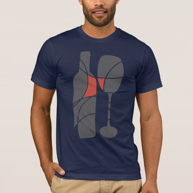 Wine themed t-shirt (Front)