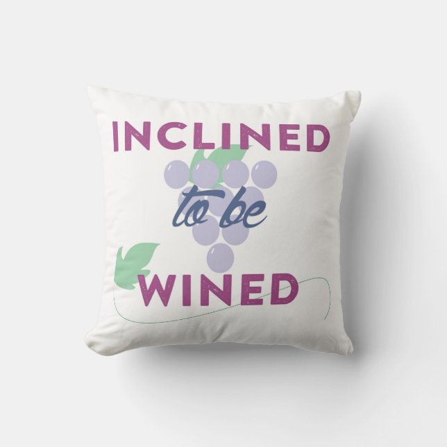 Wine throw pillow (Front)