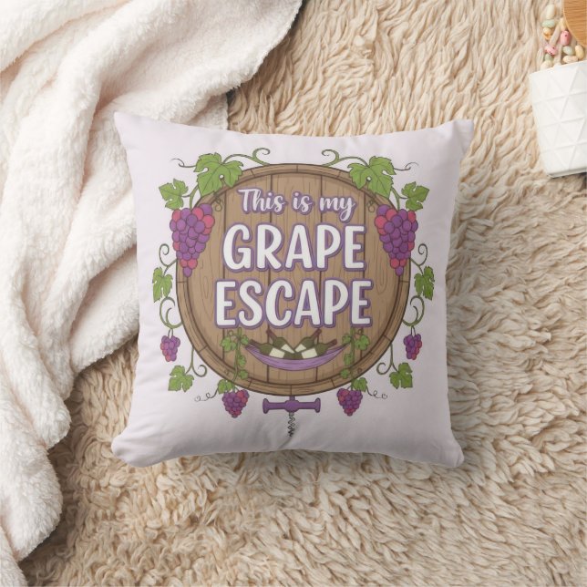 Wine Time Cushion (Blanket)