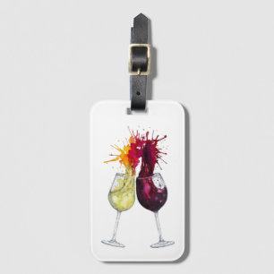 Wine Time luggage tag