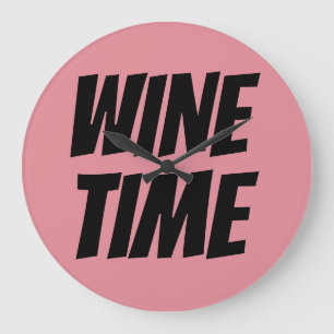 WINE TIME WALL CLOCK