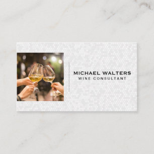 Wine Toasting Glasses Winery Business Card