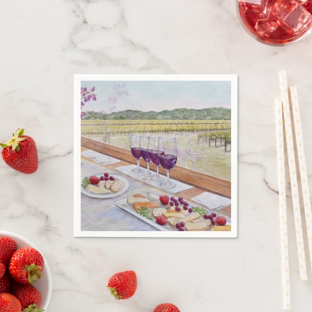 Wine Train Happy Hour Napkin (Insitu)