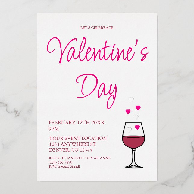 Wine Valentine's Day Party (Front)