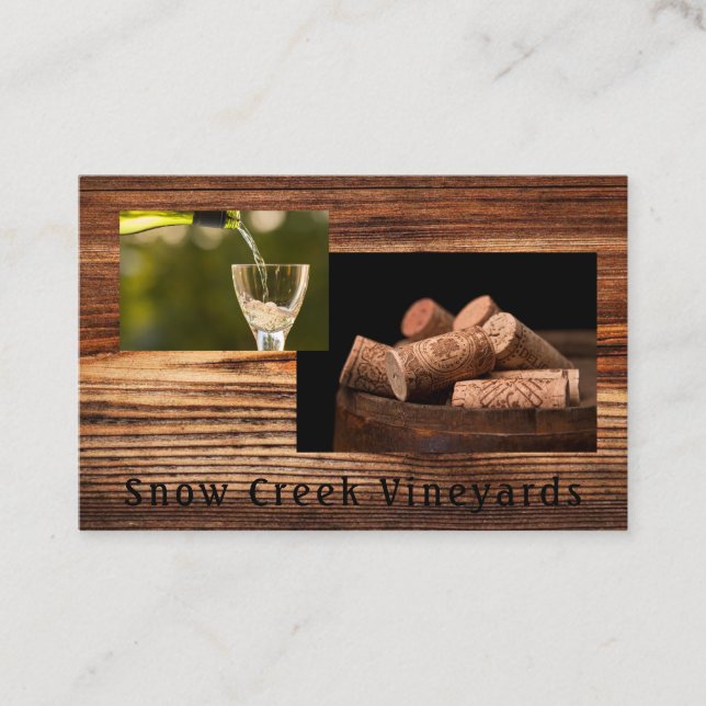 Wine Vineyard Business Card (Front)