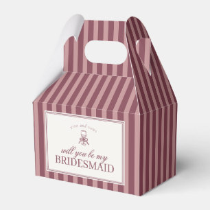 Wine Vineyard Club Bridesmaid Proposal Box